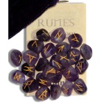 Amethyst Gemstone Rune Set