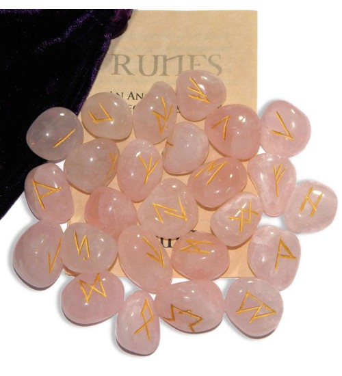 Rose Quartz Gemstone Runes