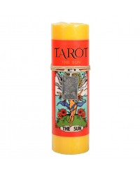 The Sun Tarot Card Candle with Pendant for Happiness