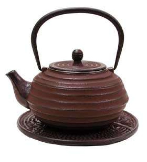 Lantern Design Cast Iron Tea Pot