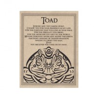Toad Animal Spirit Prayer Parchment Poster