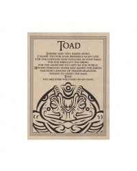 Toad Animal Spirit Prayer Parchment Poster