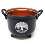 Tree of Life Metal 4 Inch Mini Cauldron