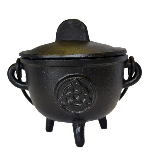 Triquetra Cast Iron 4.5 Inch Witches Cauldron